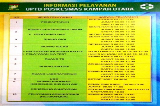 PRODUK LAYANAN ( DALAM GEDUNG )