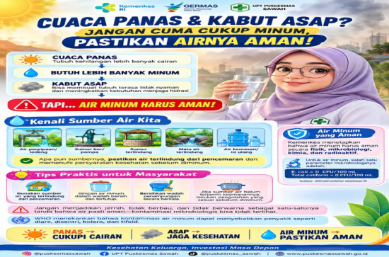 CUACA PANAS & KABUT ASAP? JANGAN CUMA CUKUP MINUM, PASTIKAN AIRNYA AMAN!